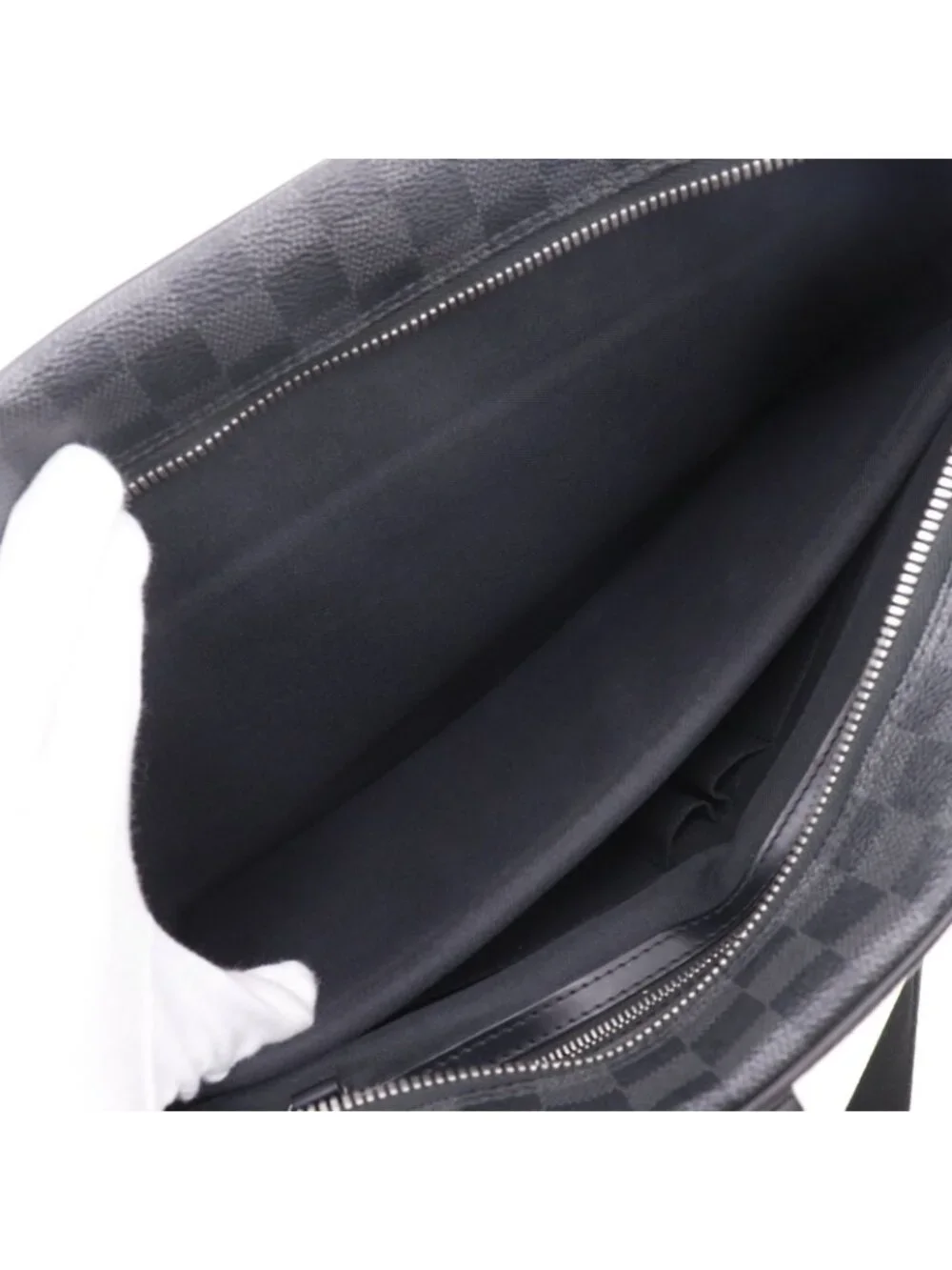 Louis Vuitton Porte Documents Voyage GM 2-Way Shoulder Damier Graphite Canvas
